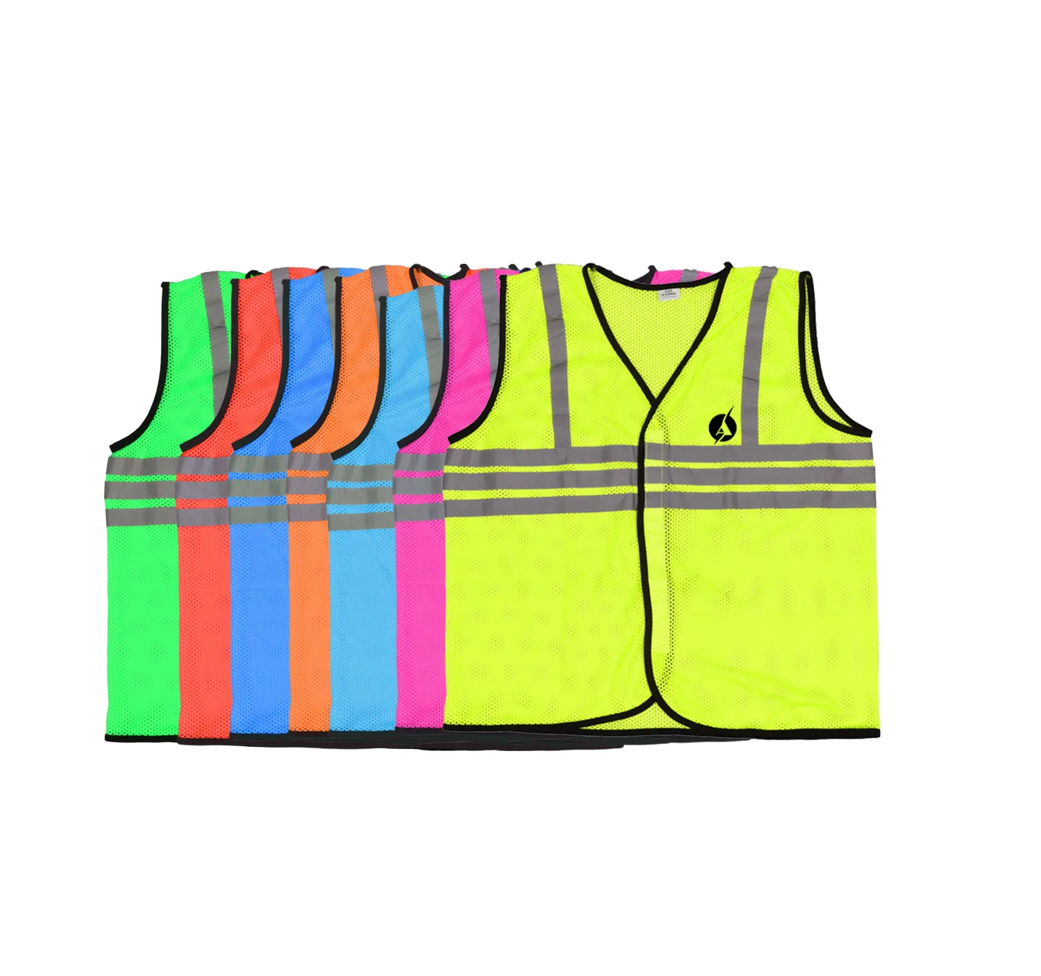 High Visibility Security Clothing Reflective Safety Vest for adults  Made of Breathable Mesh Fabric