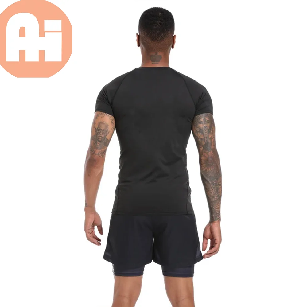 Oem High Quality 2024 Gym T shirt For Men Custom Sports wear T shirt Wholesale Solid Colour Gym Shirt