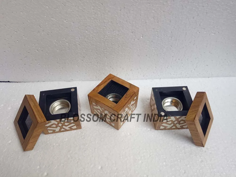 Курильница для благовоний ручной работы Арабская традиционная деревянная курильница из Индии