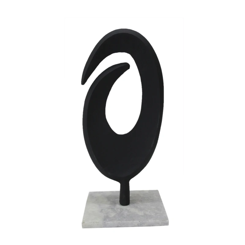 Алюминиевая декоративная с квадратной мраморной основой мертвого матового черного цвета порошковым покрытием посуда и украшение для дома