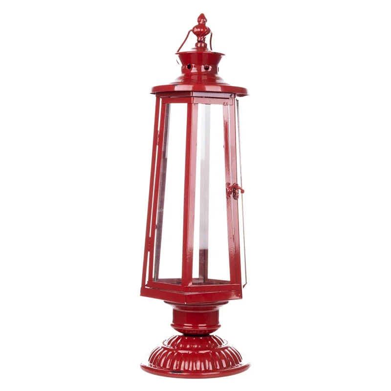 Super Quality Indian supply Wholesale European Style round brown Metal Candle Lantern For Wedding and Christmas Decoration