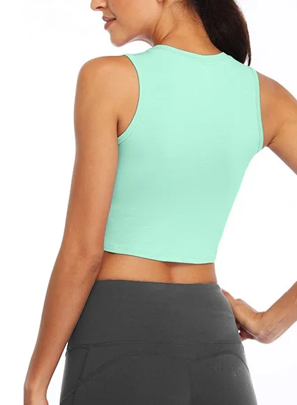 High Quality Casual Crop Top T Shirt Fashion Crop Top T Shirts For Girls Short Sleeve Fitness Crop Top