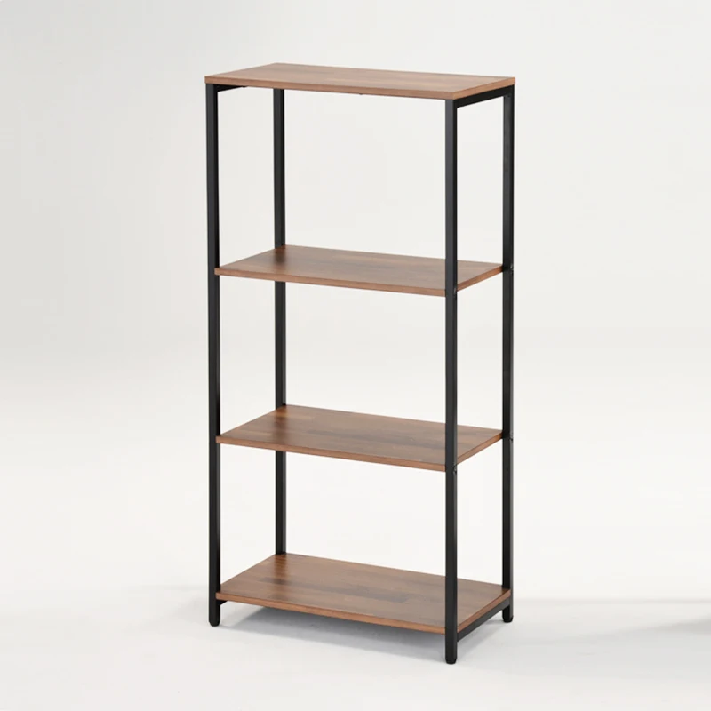 Office Computer Table with 4-tier Storage Shelf