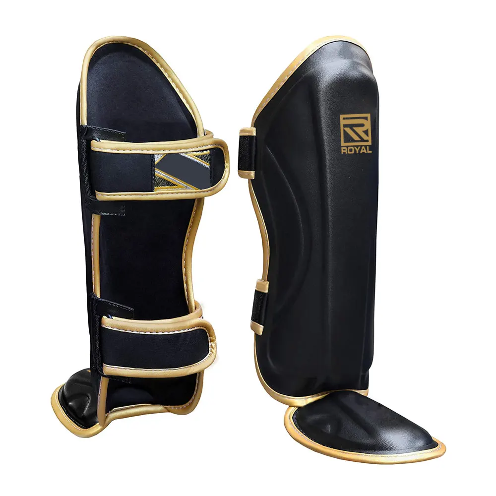 Shin Guards Youth Light Weight Muay Thai Boxing Kickboxing Karate MMA Leather Shin Guard With Custom logo