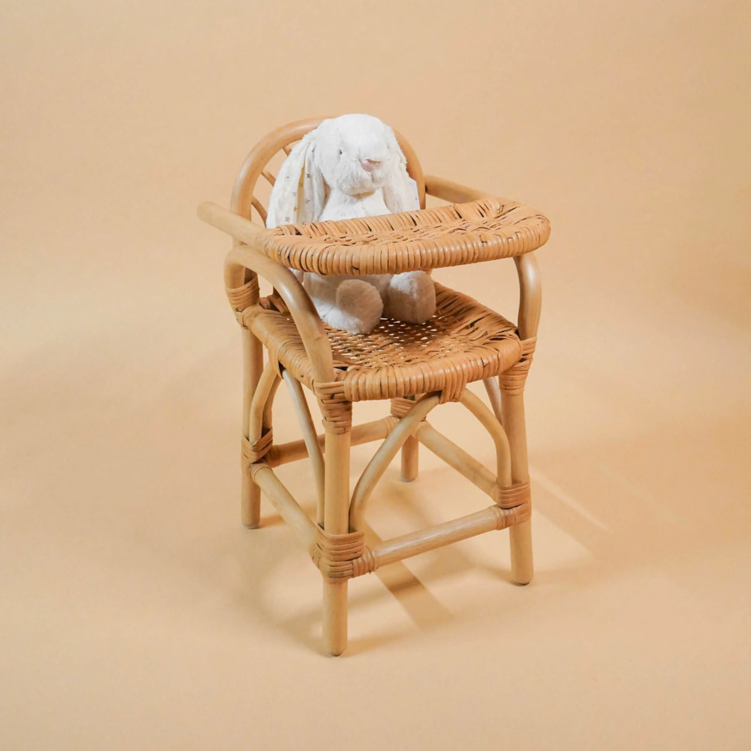 Best Seller Rattan Toy High Chair Rattan Doll High Chair Rattan Handmade Toy High Chair Kid Toys Baby Toy Children Toy Furniture
