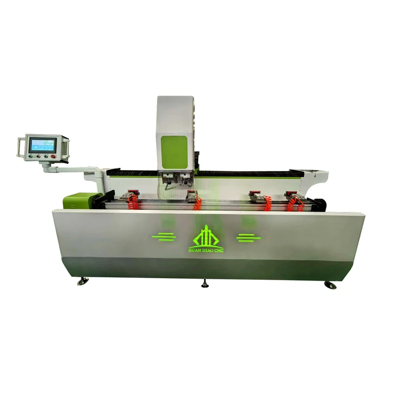 High Precision Dual Spindle Multi-Angle 360-Degree Aluminum Profile CNC Drilling Machine For Large And Small Holes