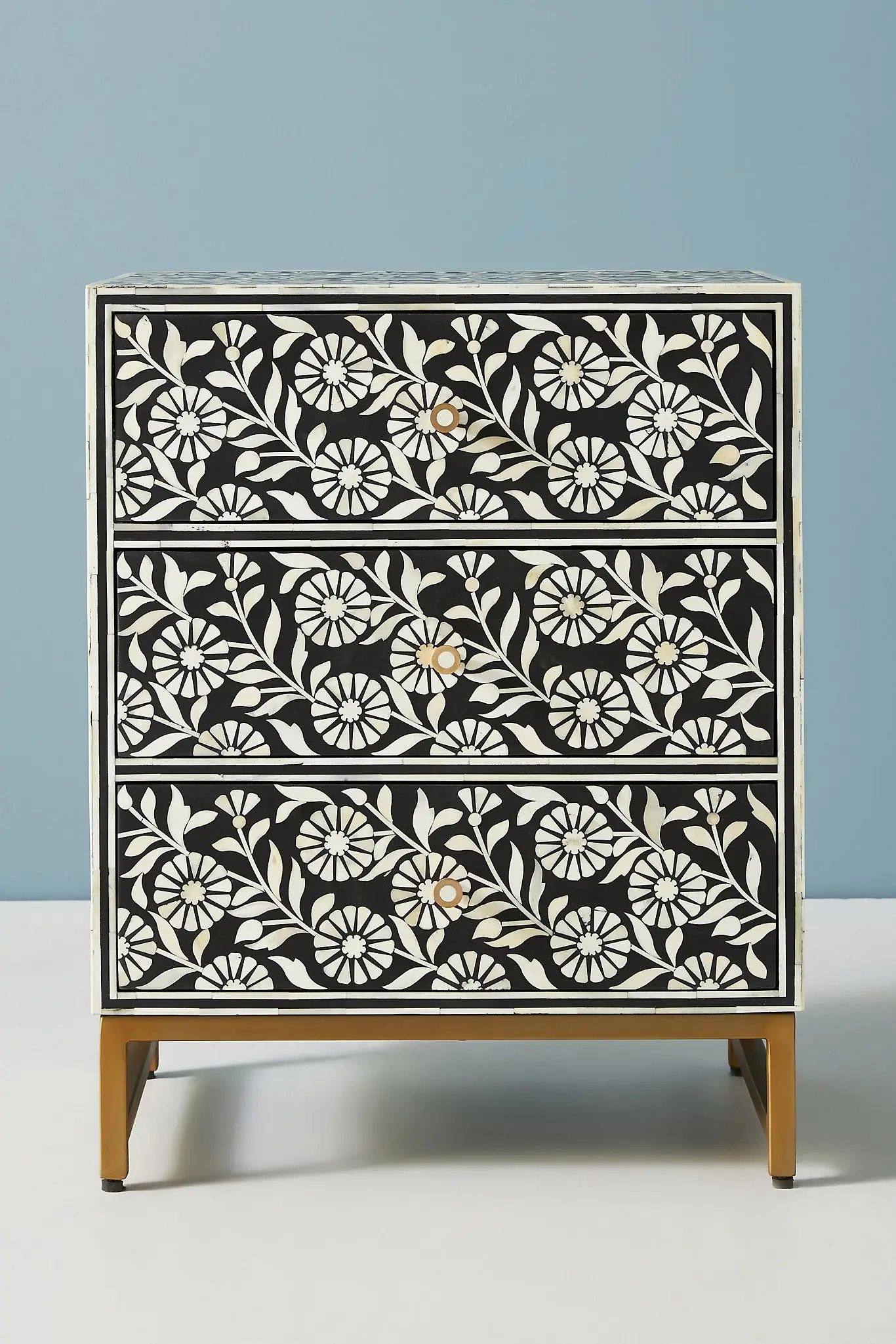 Premium High Quality Solid Wood Bedside Nightstand Indian Luxury Sunflower Black Design Modern Smart Home Bedroom Furniture