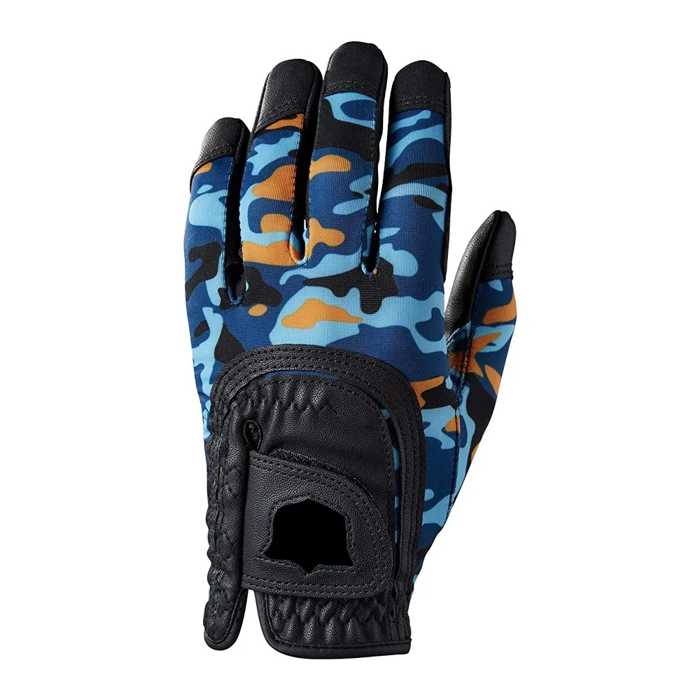 Custom Color Genuine Leather Golf Gloves Leather Fabric Golf Gloves Best Top High Quality Golf Gloves