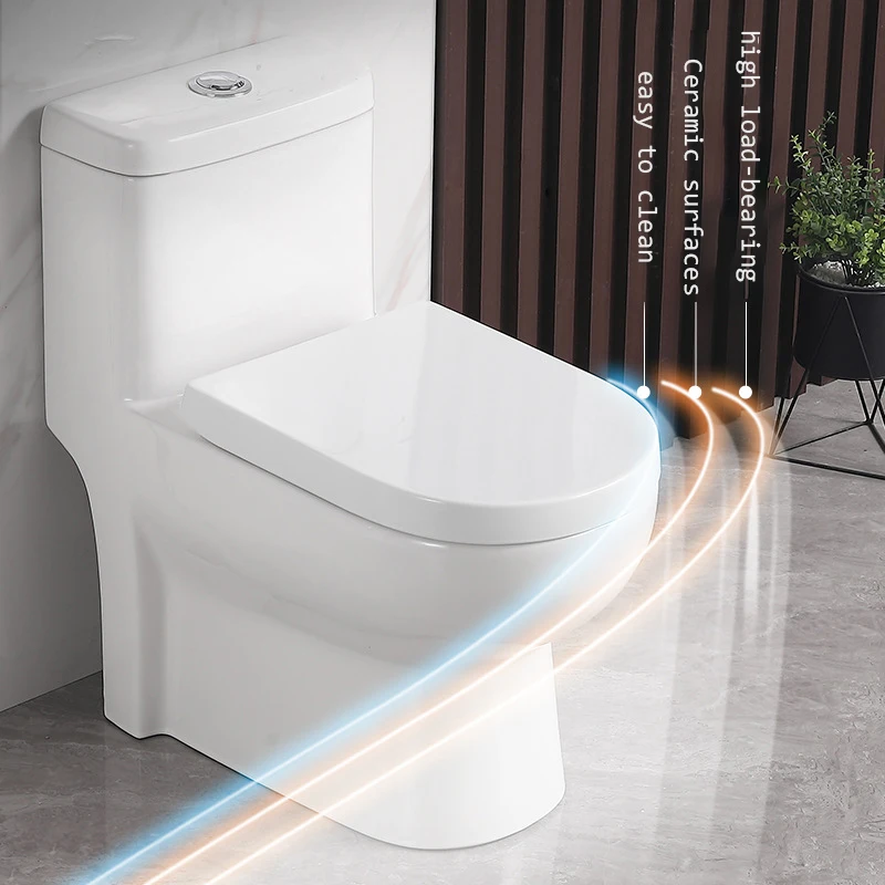 Inodoros Modern Square Toilet Ceramic Siphonic One Piece Toilet Trap Water Closet For Bathroom