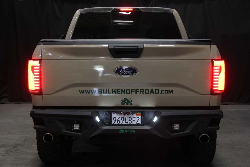 High Quality Sequential Signal  Breathing light effect Black Lens smoke white Light Bar LED Taillights for Ford F150 15-20