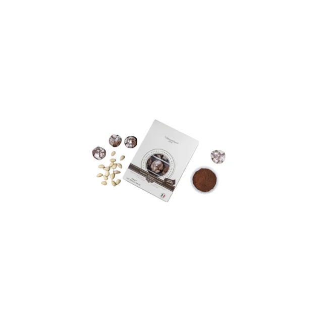 High quality Made in Italy soft Cocoa Amaretti pastries 250g box for dessert