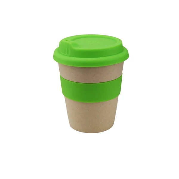 Eco-Friendly 8 oz Bamboo Fiber Coffee Cup With Lid Sustainable Sips for Your Daily Brews on the Go