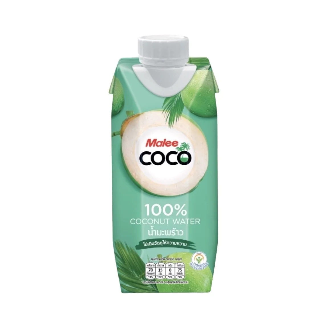Soft Drink Beverage Wholesale Carton 330 mL x 24 boxes Malee COCO coconut water 1 Malee Coconut UHT 100% from Thailand