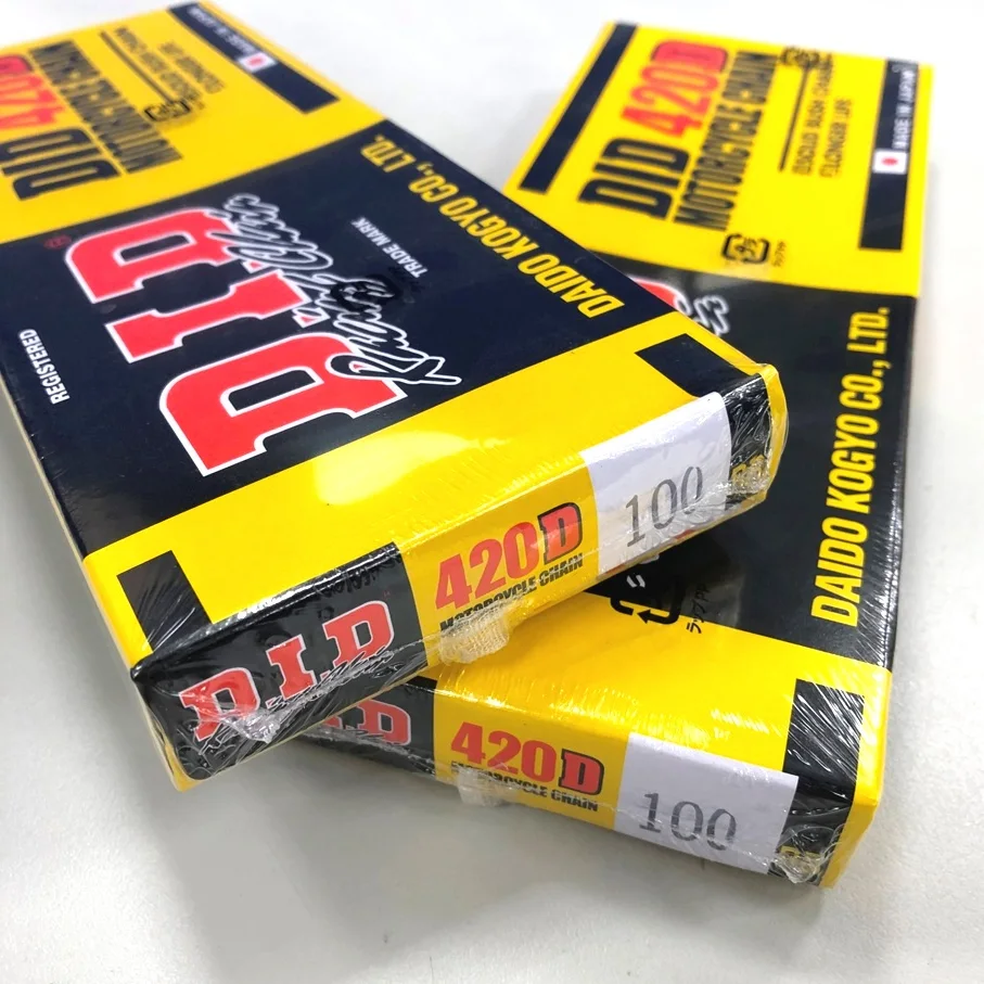 (Made in Japan) DID 420D Motorcycle Chain 100 Links (420D x 100RB)