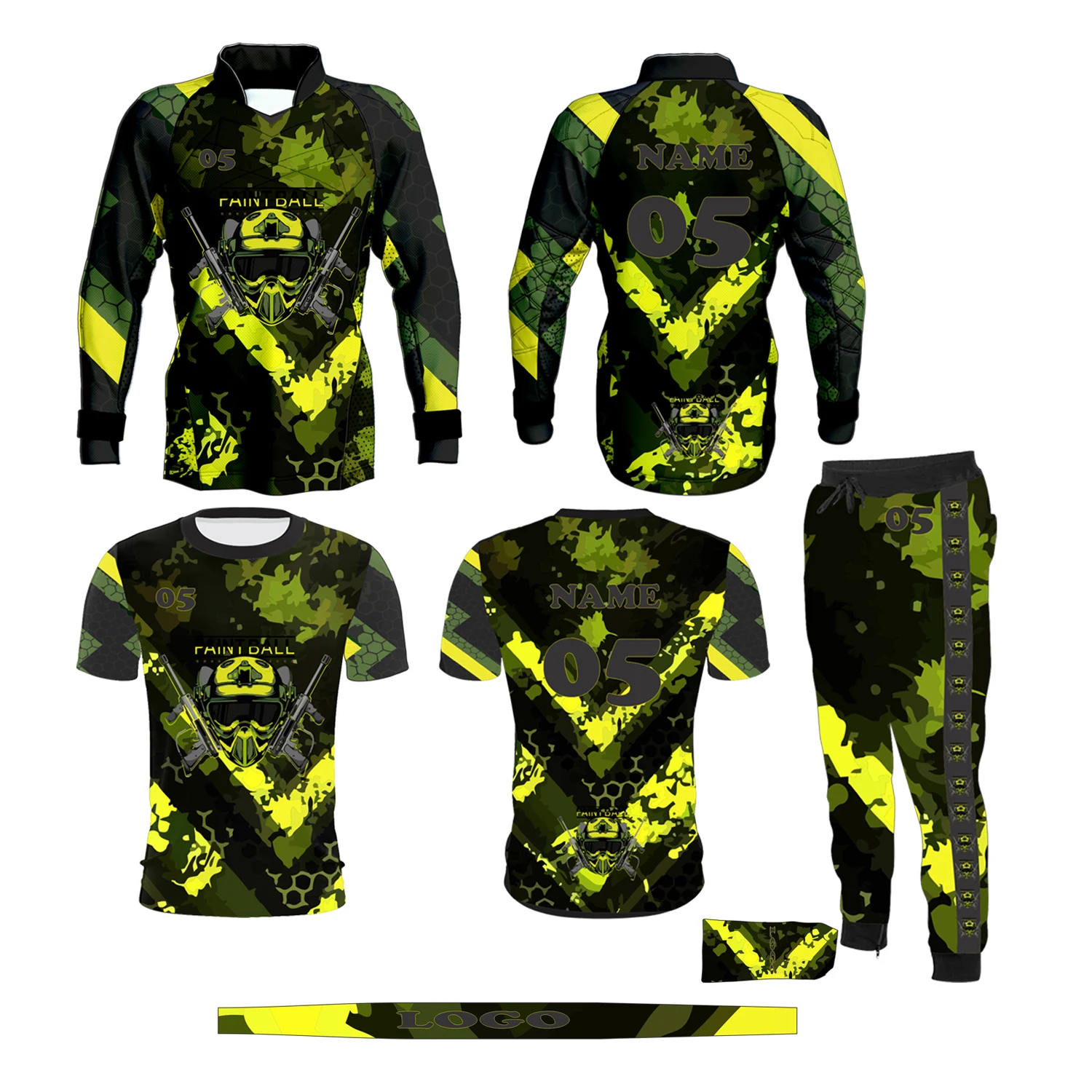 Premium Quality Buy 2024 New Fully Customized Most Flashing Deal On Sublimated Men Paintball Deal Sets