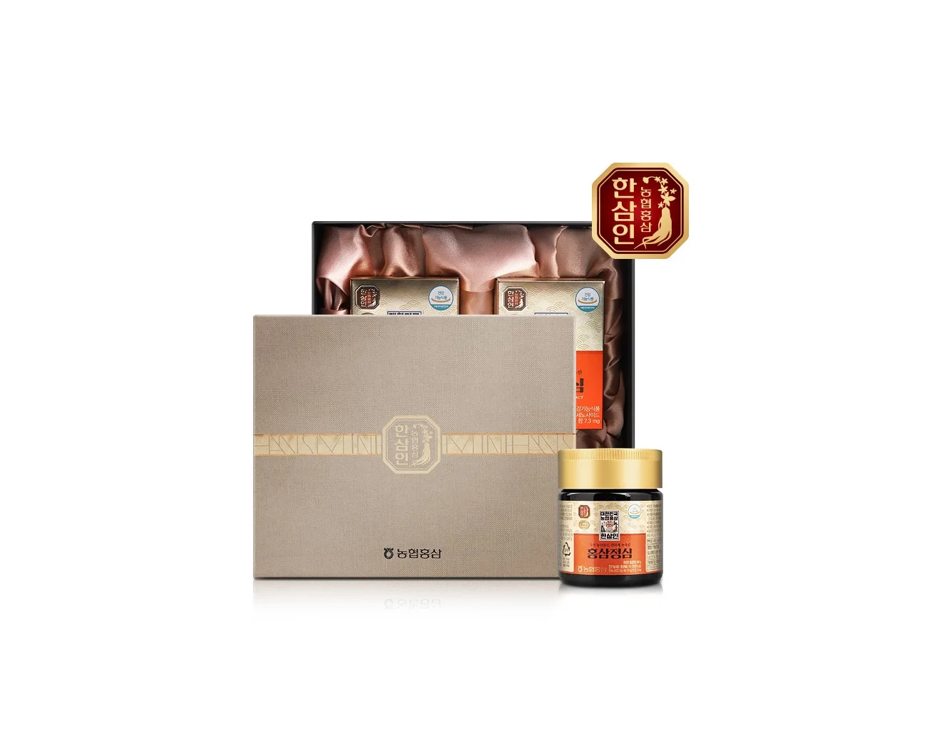 Wholesale OEM Korean Red Ginseng Root Hansamin Red Ginseng Extract Syrup Special Gift Set Syrup