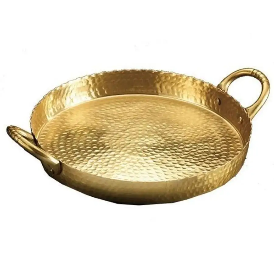 Gold Finished Wedding Dish serving Bowl Dinnerware Unique Style Bowls Decorative Kitchenware Luxury Look Copper Bowl wholesale