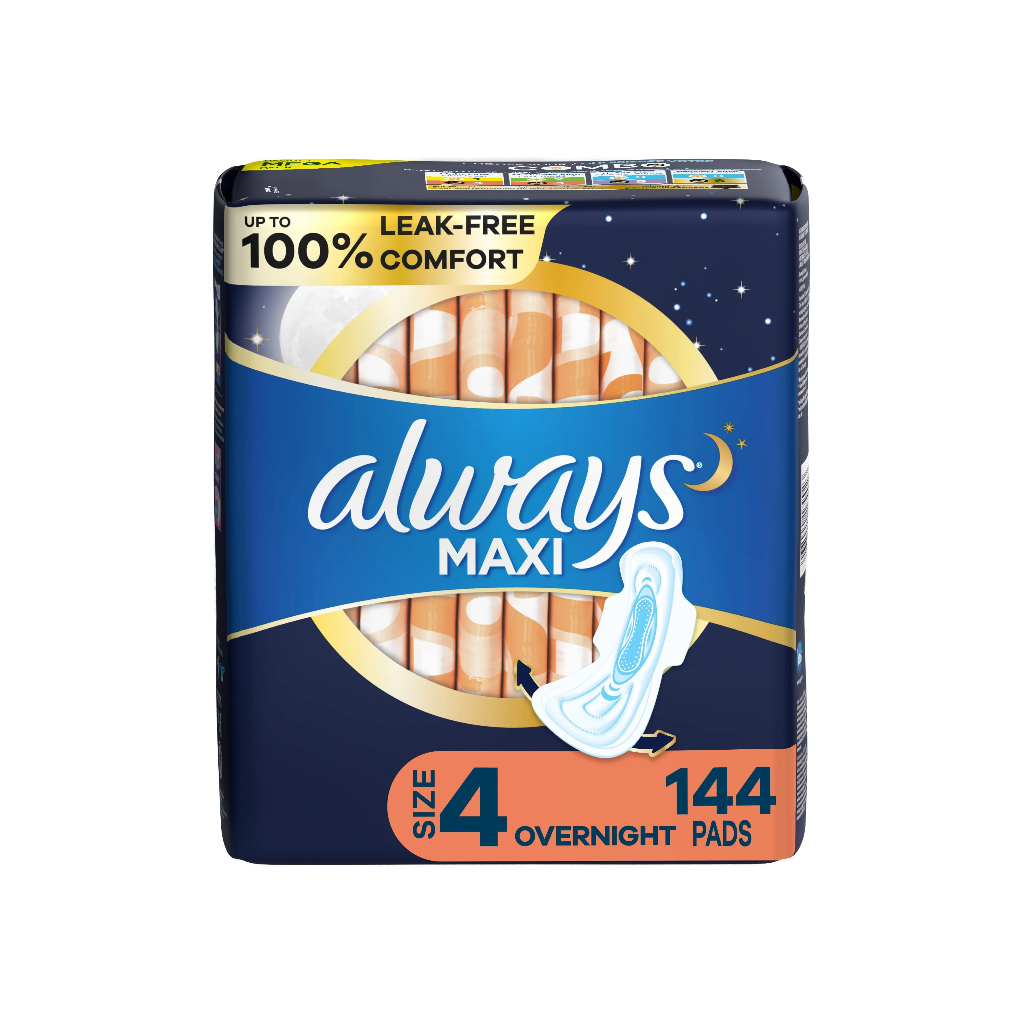 Buy Cheap Adult Women Pads Feminine Hygiene Products /Always Maxi Pads- Size 48 Overnight Absorbency With Wings Unscented