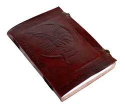 Buy Antique Design Brass Lock Notebook Notepad Writing Sketch Pad Handmade Vintage  Leather For Men And Women