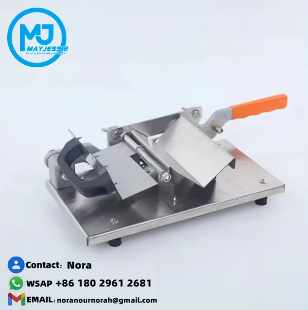Manual Frozen Meat Slicer Stainless Steel Meat Cutter Beef Mutton Roll Food Slicer Slicing Machine for Hot Pot Shabu Korean BBQ