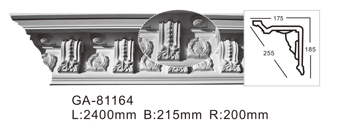 2024 High Quality Luxury Home Decoration Directly Selling Factory Wall Ceiling crown molding
