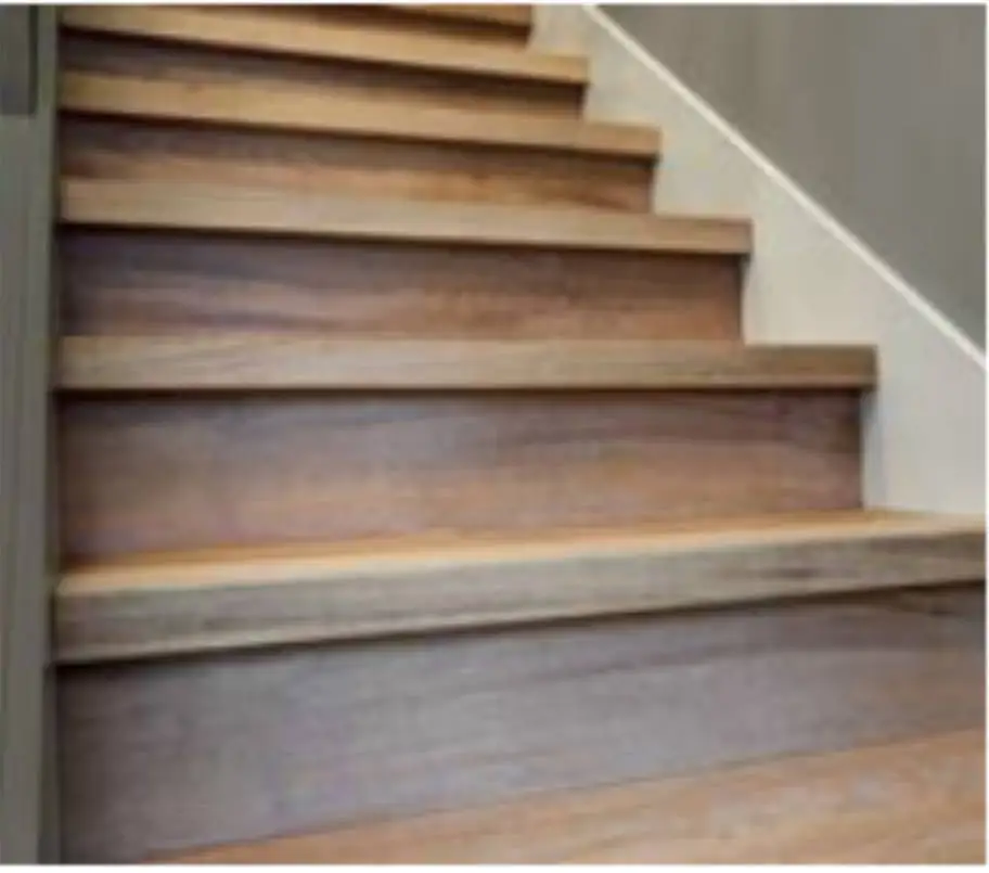 American oak treads with nosing double stringers staircase wood riser closed steps solid timber step stairway indoor stairs