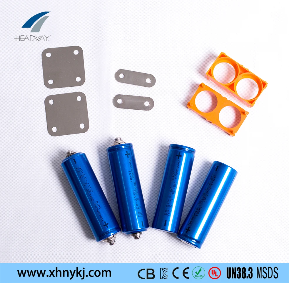 HEADWAY lithium cylindrical cells lithium ion deep cycle LiFePO4 40152S 3.2V17Ah battery