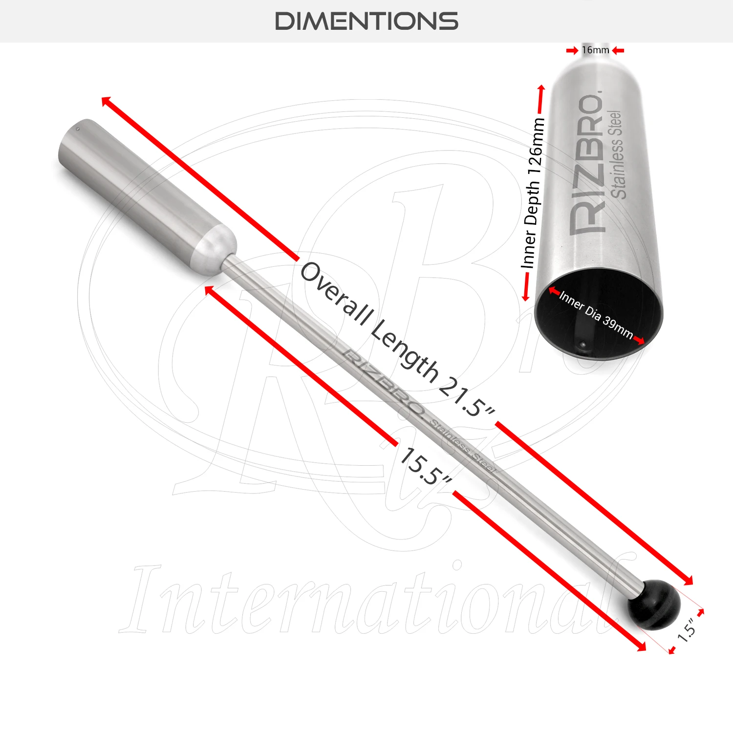 Ruminal professional cow magnet balling gun magnet introducer metal 39 x126 mm stainless steel  bovine balling gun for animals