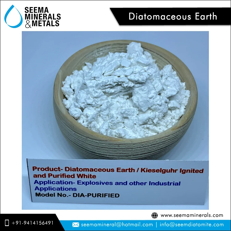 Лидер продаж, 100% натуральный белый цвет, порошок диатомит для воспламеняющегося очищенного белого по конкурентоспособной рыночной цене