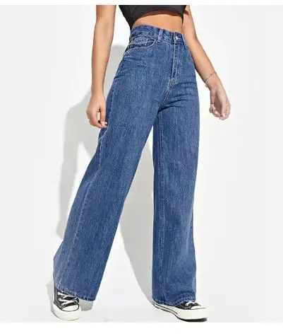 new arrival customized Good Price Loose jeans women show thin straight pants women casual style