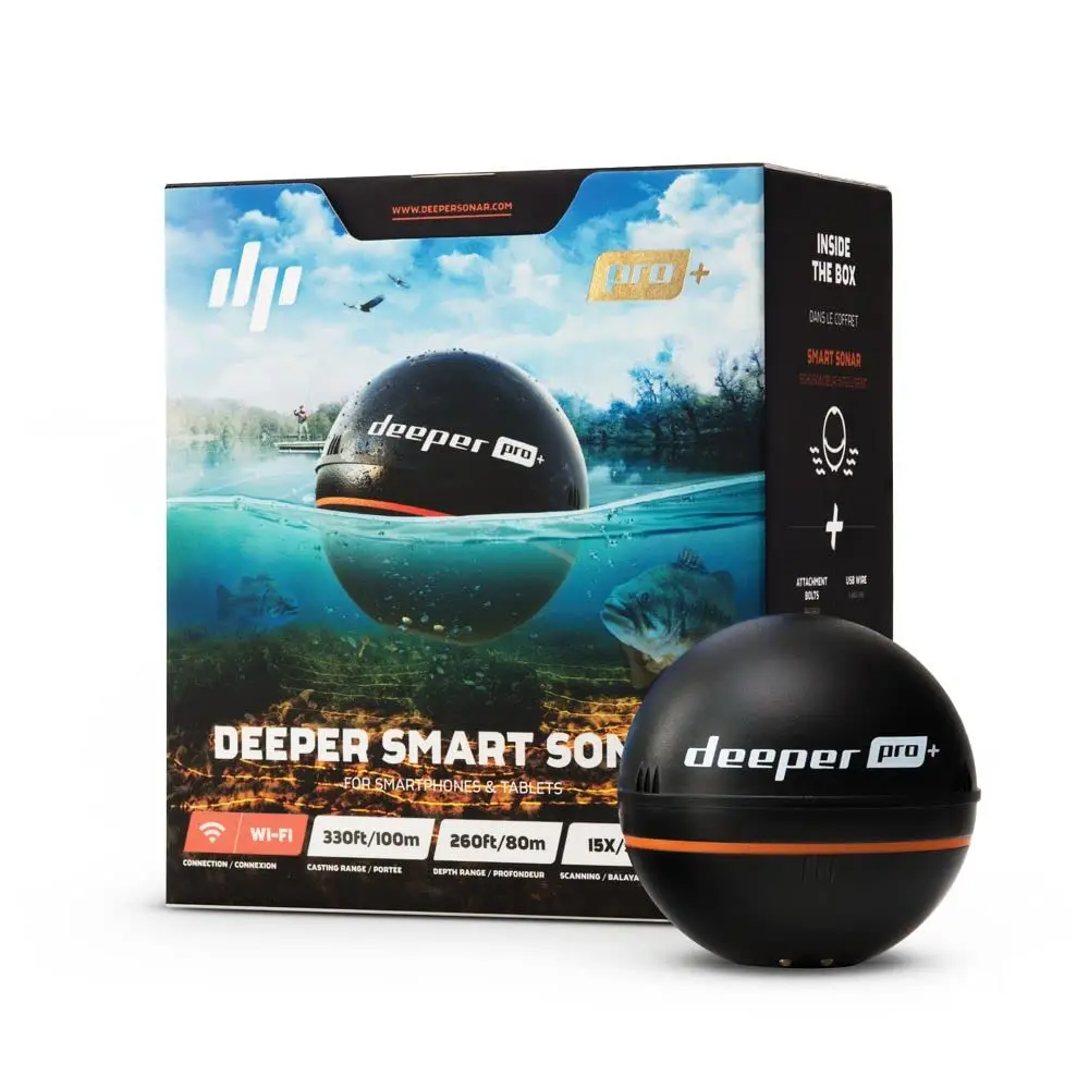 Top Sales Deeper PRO+ Smart Sonar - GPS Portable Wireless Wi-Fi Fish Finder