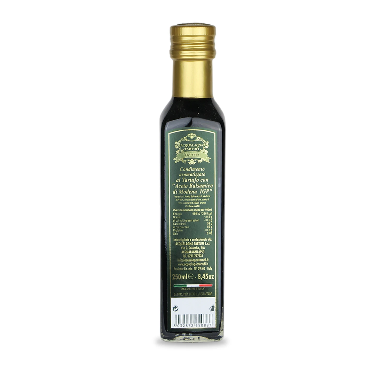 New product 2023 Italian Balsamic Vinegar with Truffle 250 ml