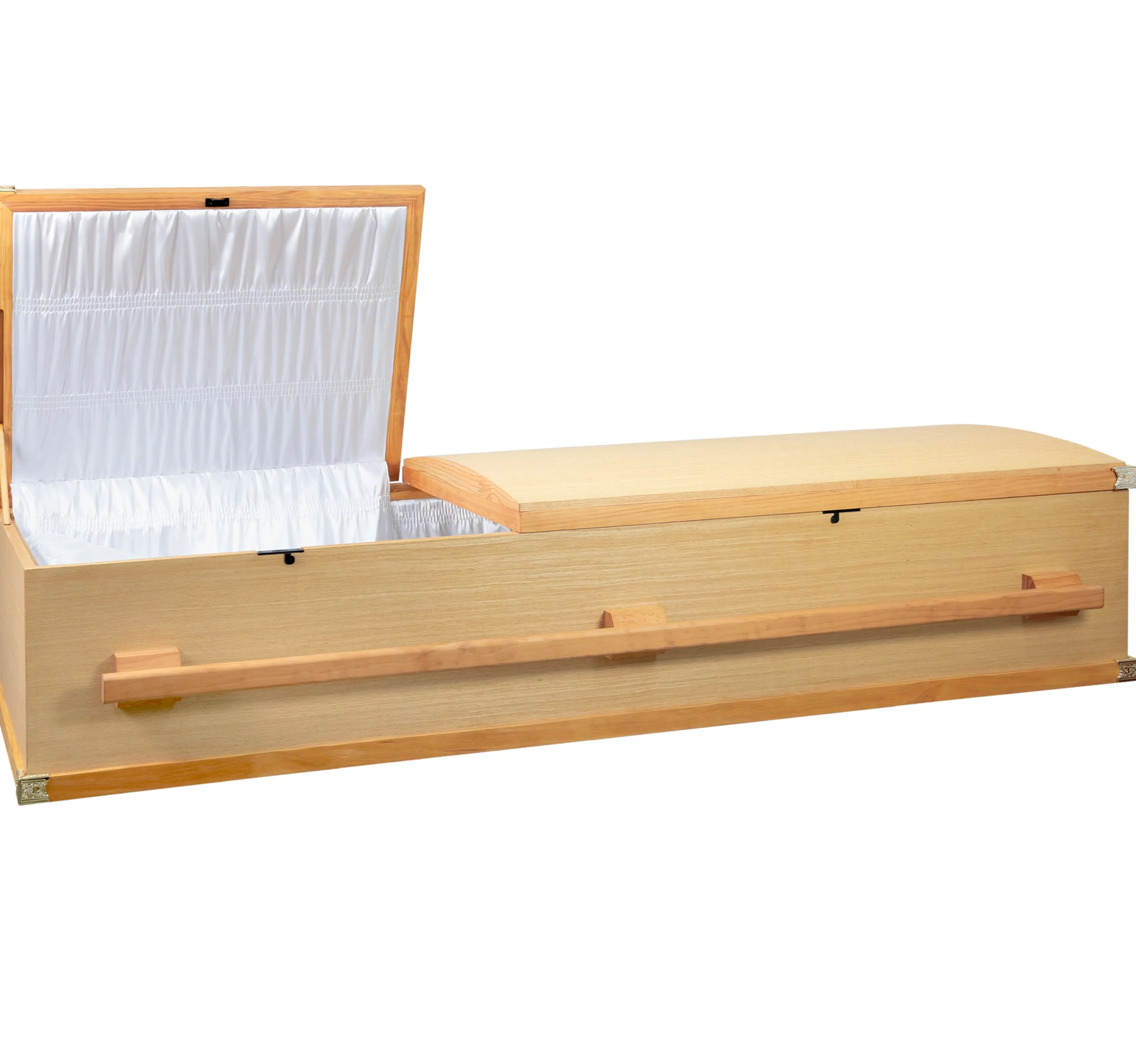 Cremation Caskets And Coffins Funeral Modern Casket Wooden Coffin For Adult Burial Customized Service Luxury Vietnam Factory