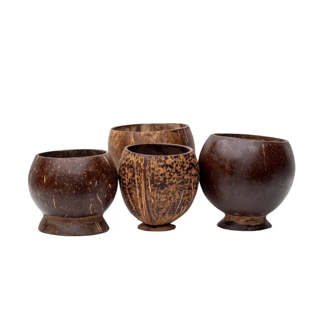 HANDICRAFT COCONUT SHELL CUP SET / ECO FRIENDLY REUSABLE COCONUT CUP WITH CHEAP PRICE 2024 FROM VIETNAM