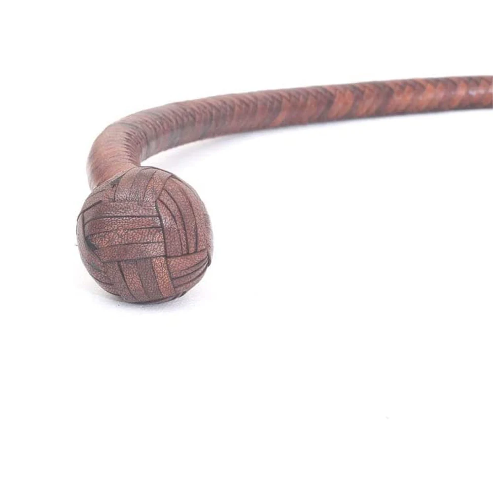 Hand Crafted Kangaroo Hide Snake Whip 4 Foot 12 Plait with Complete Leather Belly & Bolster Wholesale Supplier