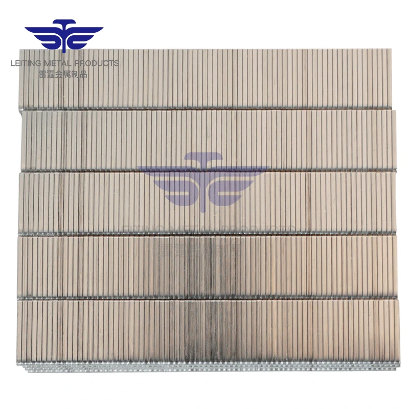 Leiting metal Galvanized 20ga crown 5.00mm 4J series staples for Air Nail Gun