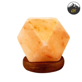 Top Notch Quality Premium Build Quality New Design of Crafted Diamond Shape USB Salt Lamp Multi colors