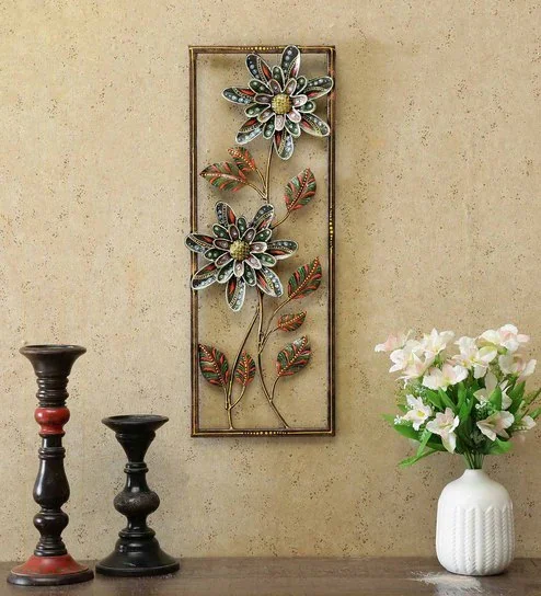 Modern Gold Butterfly Abstract Porcelain Painting Art Work With Aluminium Metal Framed For Living Room Decor