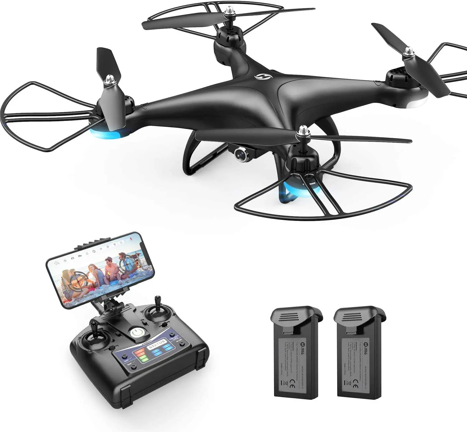 Best Price Original Holy Stones HS110D FPV RC Drone with 1080P HD Camera Live Video 120 Wide-Angle WiFi Quadcopter with Gravity
