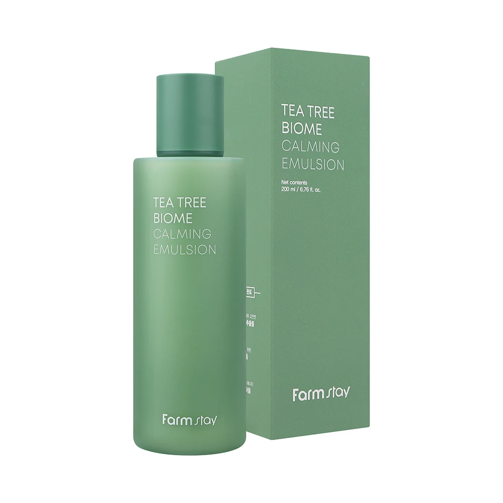 Wholesale High Quality Korean Beauty Brand FARMSTAY Tea Tree Biome Calming Emulsion wrinkle improvement moisturizing tea tree