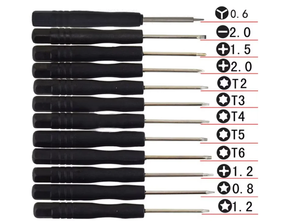 flat head slotted screwdriver mobile phone repair tools cross screwdriver