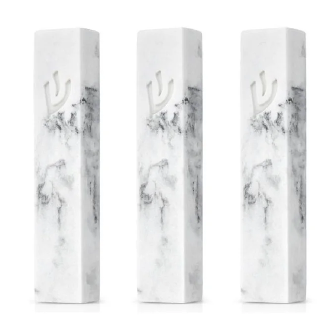 Set Of 3 High Selling Antique Marble Christmas Decoration Menorah Candle Holder For Home Decoration