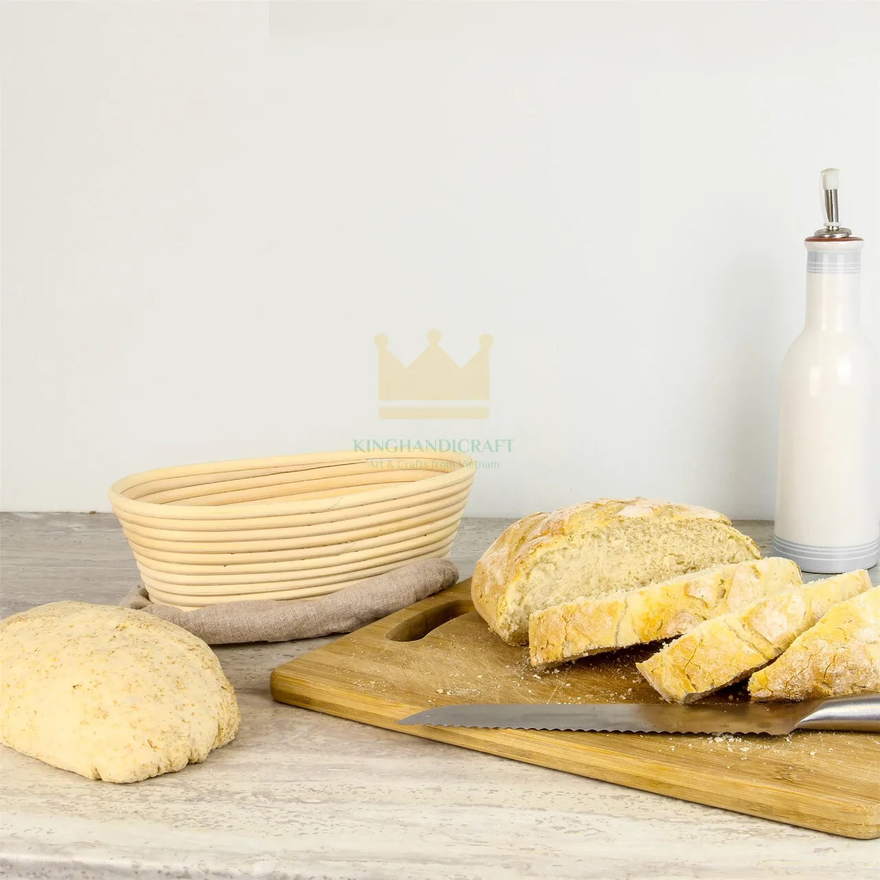 Bread Proofing Basket Set Eco-Friendly Disposable Rattan/Cane Wholesale Bakery Spatulas Ban.neton Lame Oval