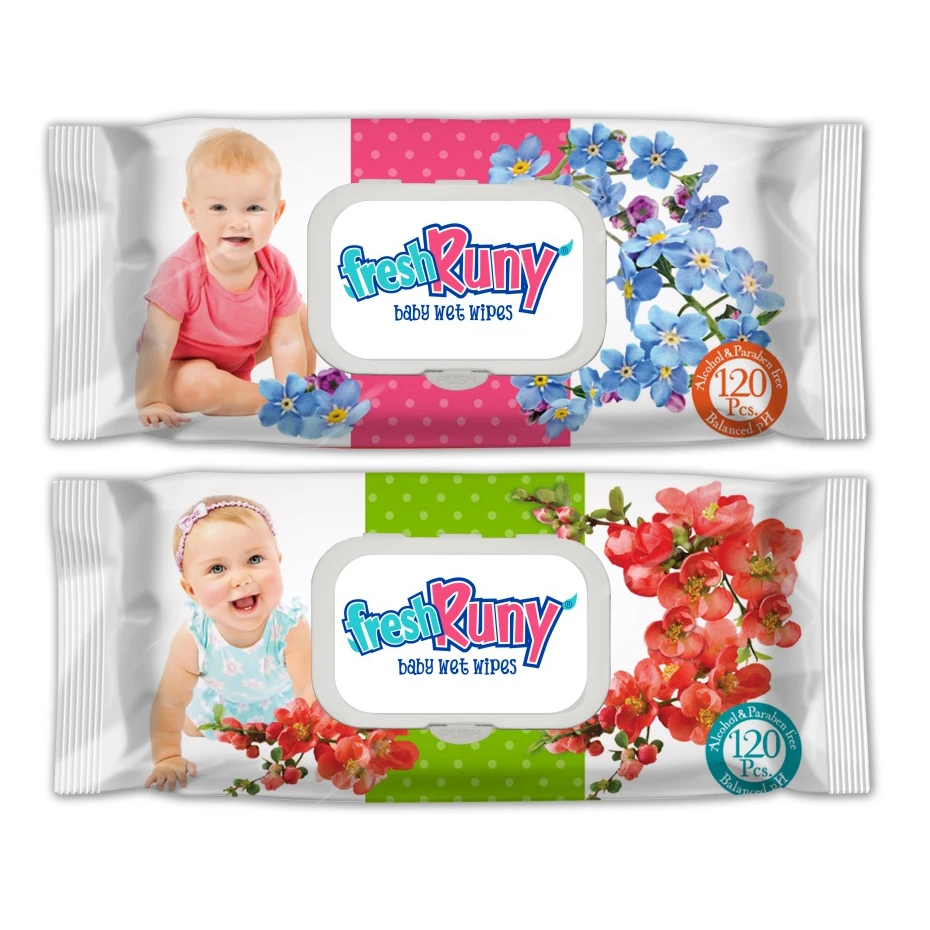 Wet Wipes Freshruny Fruit Pocket 15 Pieces Without showcase 11*18cm - 35gsm High Quality Best Price Towel Ask