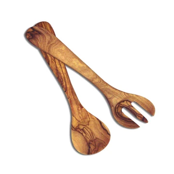 Salad Servers. Handmade servers. Tunisian salad servers set. High quality olive wood flatware.