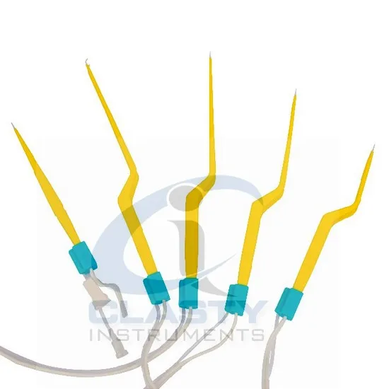 ELECTRO COAGULATION SURGICAL CUSTOM MADE NON-STICK REUSABLE INSULATED BAYONET BIPOLAR FORCEPS CURVED