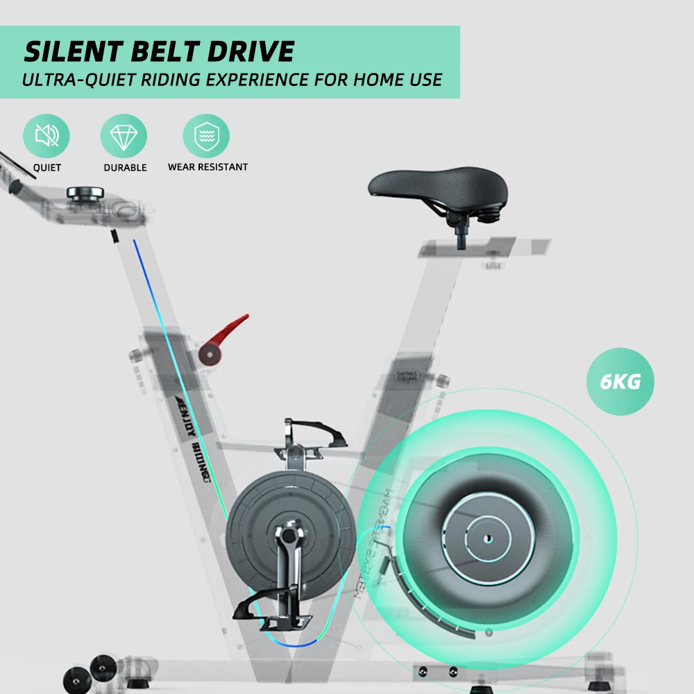 Snode S0 exercise bike Pipe appearance Customizable logo 6kg flywheel Spinning Bike electric version exercise x bike