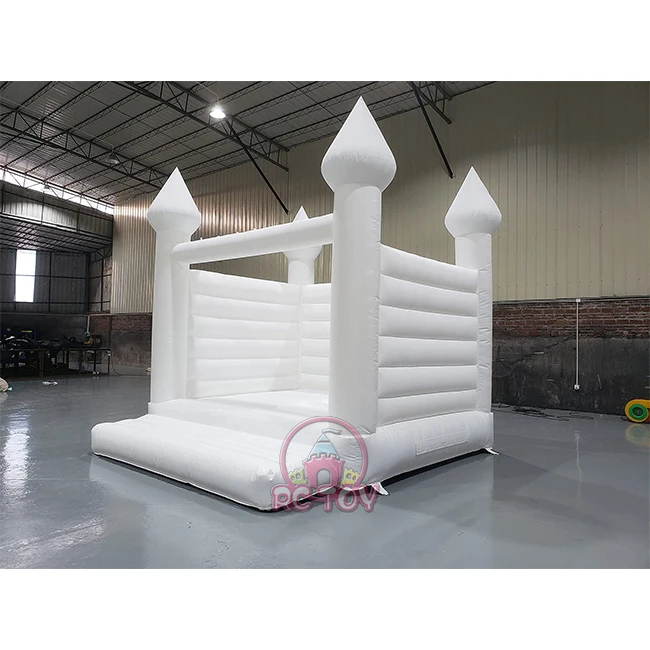Wedding chateau gonflable pastel white bouncy castle adults bounce house inflatable bouncer