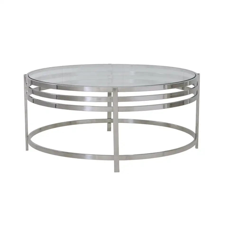 Exclusive Range Of Coffee Table Best Selling Product White Frame With Glass Top