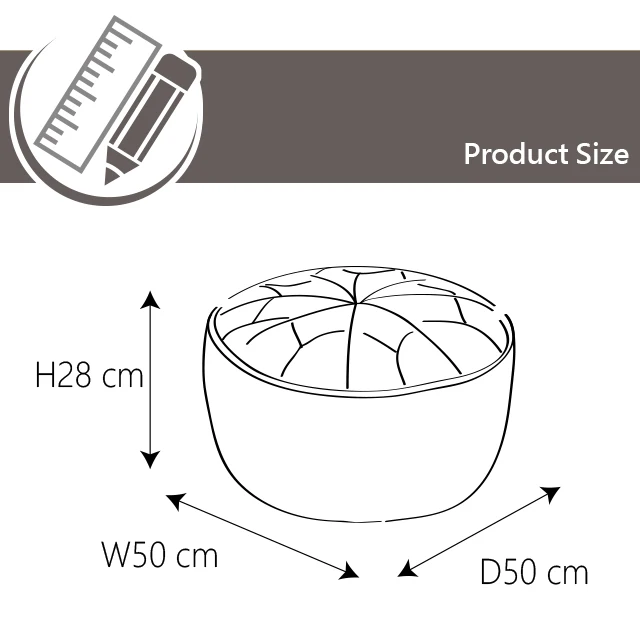 Flame retardantfaux leather star moroccan pouf footstool bean bag